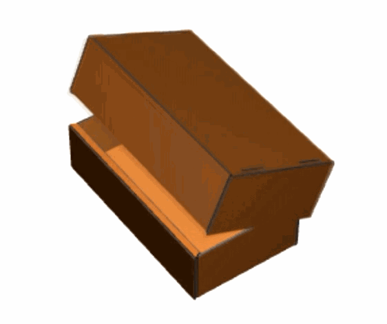 Boîte cloche sur mesure en carton fond et couvercle -Toutembal