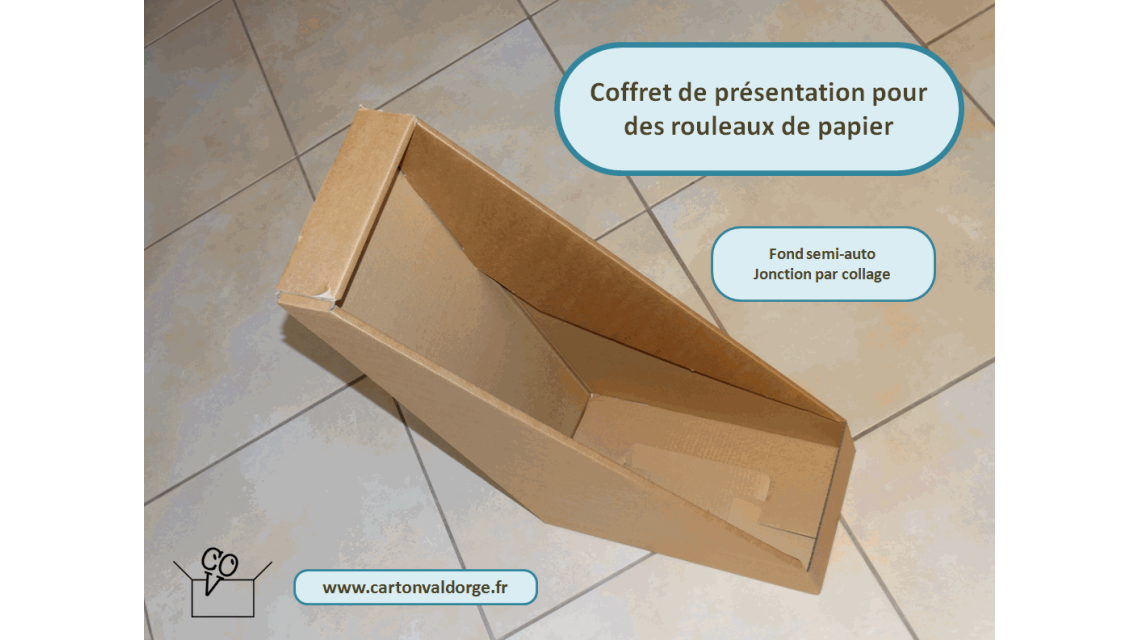 Kit de rangement en carton pour des rouleaux de papier  