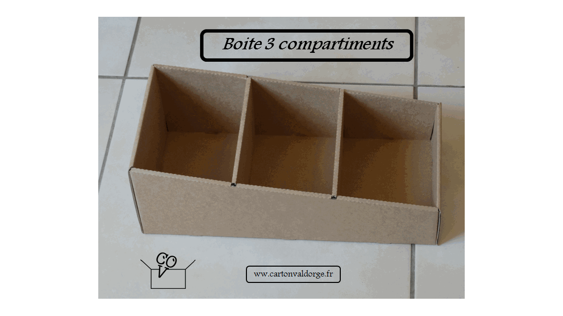 Boite 3 compartiments - Kit de rangement  
