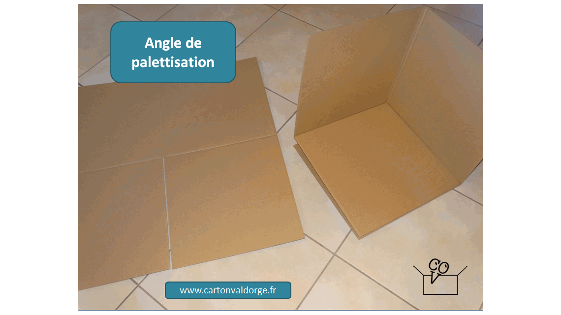 Angle de palettisation en carton  